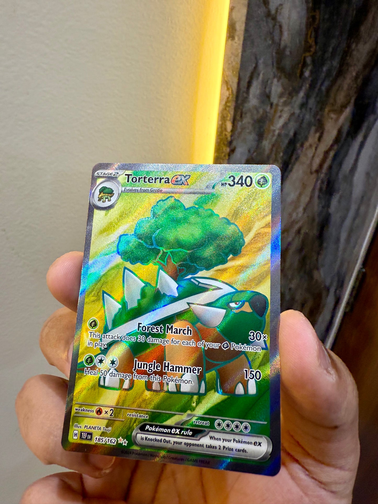 Torterra EX – Full Art Holo (185/162) – Pokémon TCG